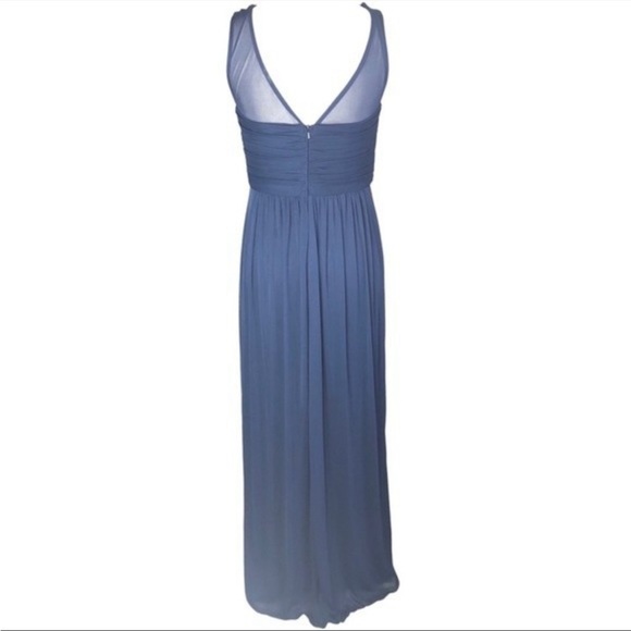 David’s Bridal Long Mesh Dress with Illusion Neckline Size 8 - Picture 2 of 12